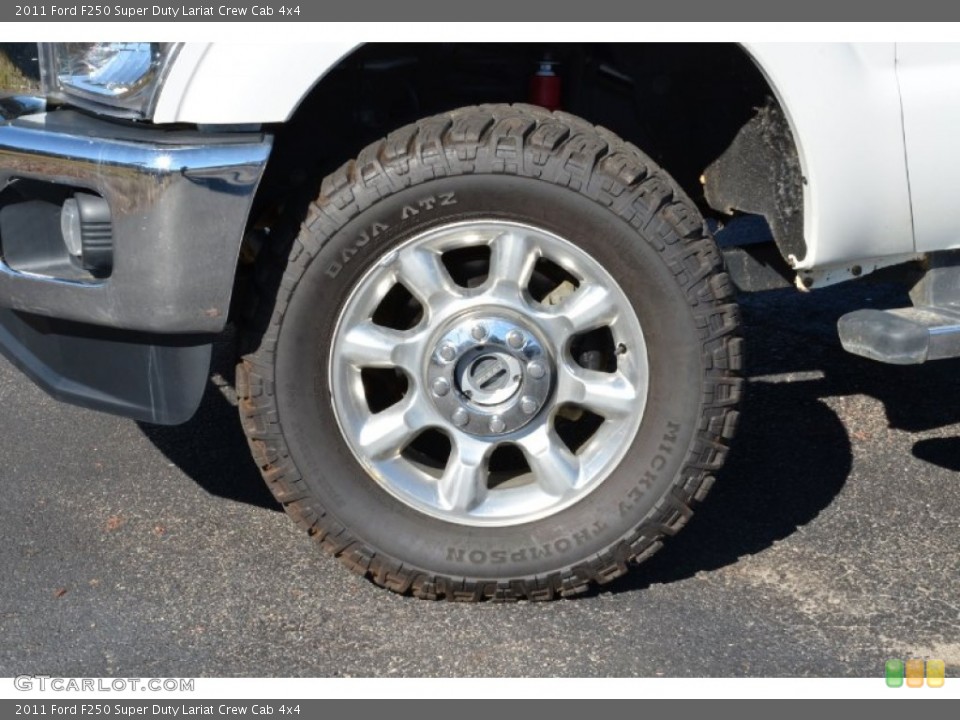 2011 Ford F250 Super Duty Lariat Crew Cab 4x4 Wheel and Tire Photo #74131665