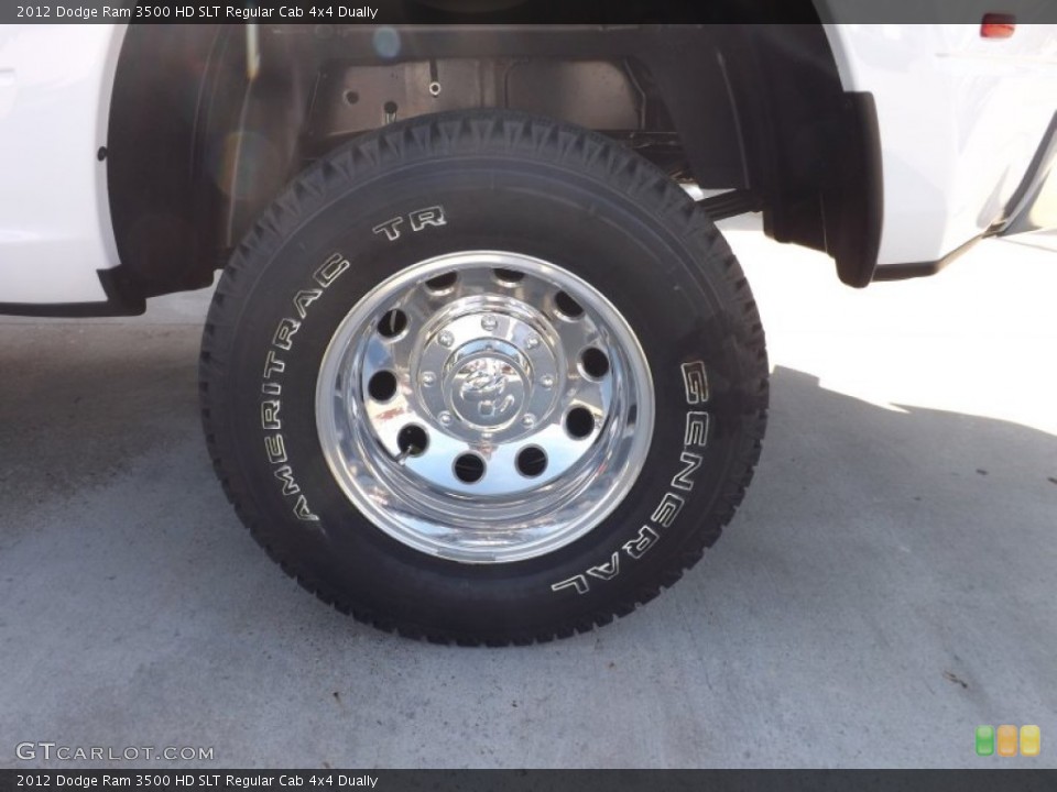 2012 Dodge Ram 3500 HD SLT Regular Cab 4x4 Dually Wheel and Tire Photo #74153236