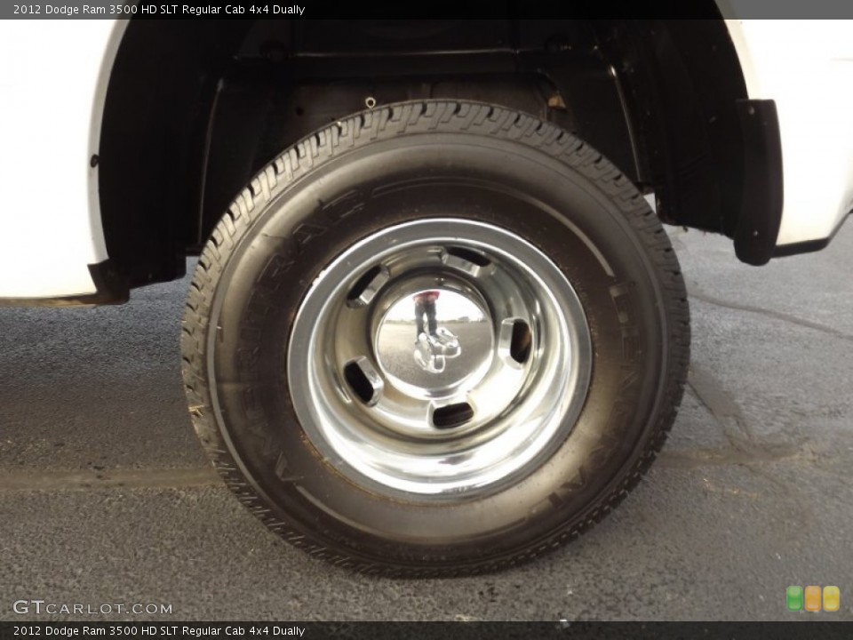 2012 Dodge Ram 3500 HD SLT Regular Cab 4x4 Dually Wheel and Tire Photo #74159131