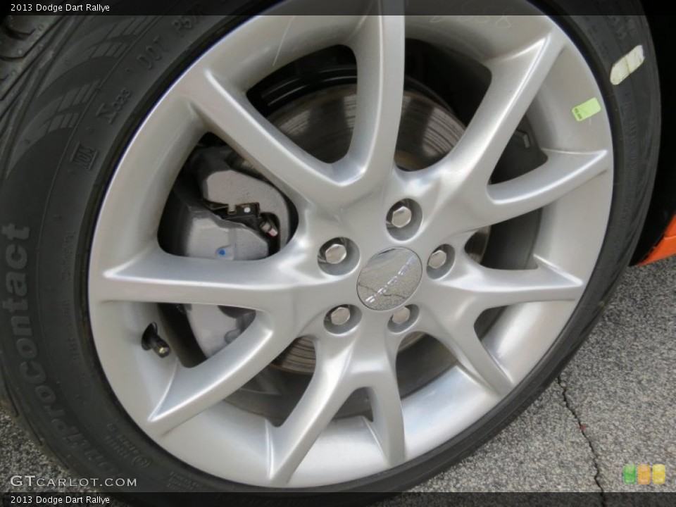 2013 Dodge Dart Rallye Wheel and Tire Photo #74182675