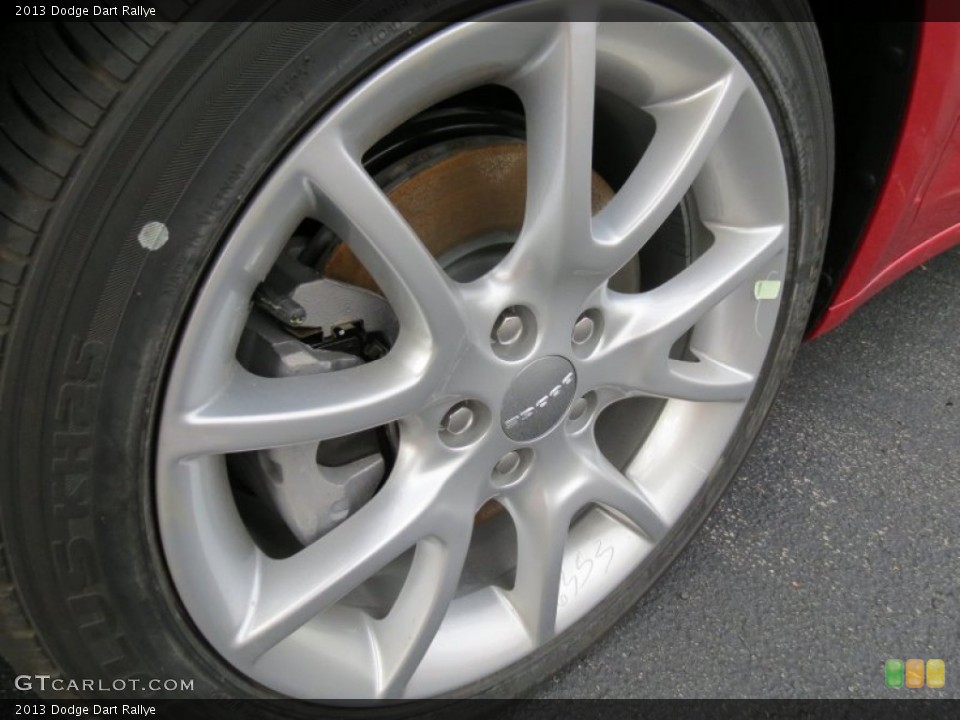 2013 Dodge Dart Rallye Wheel and Tire Photo #74183280