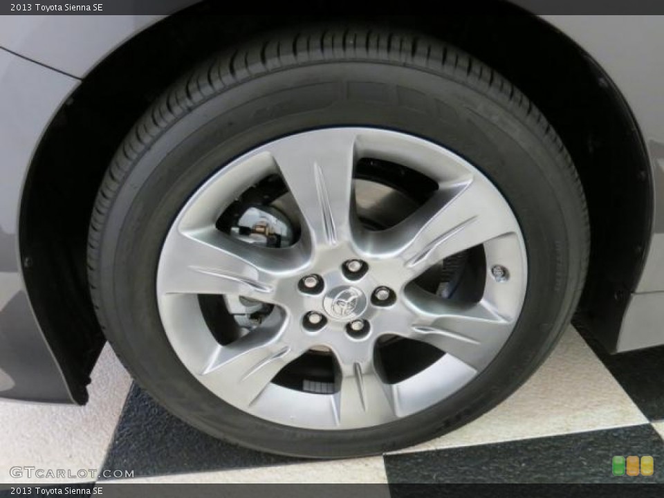 2013 Toyota Sienna SE Wheel and Tire Photo #74193644
