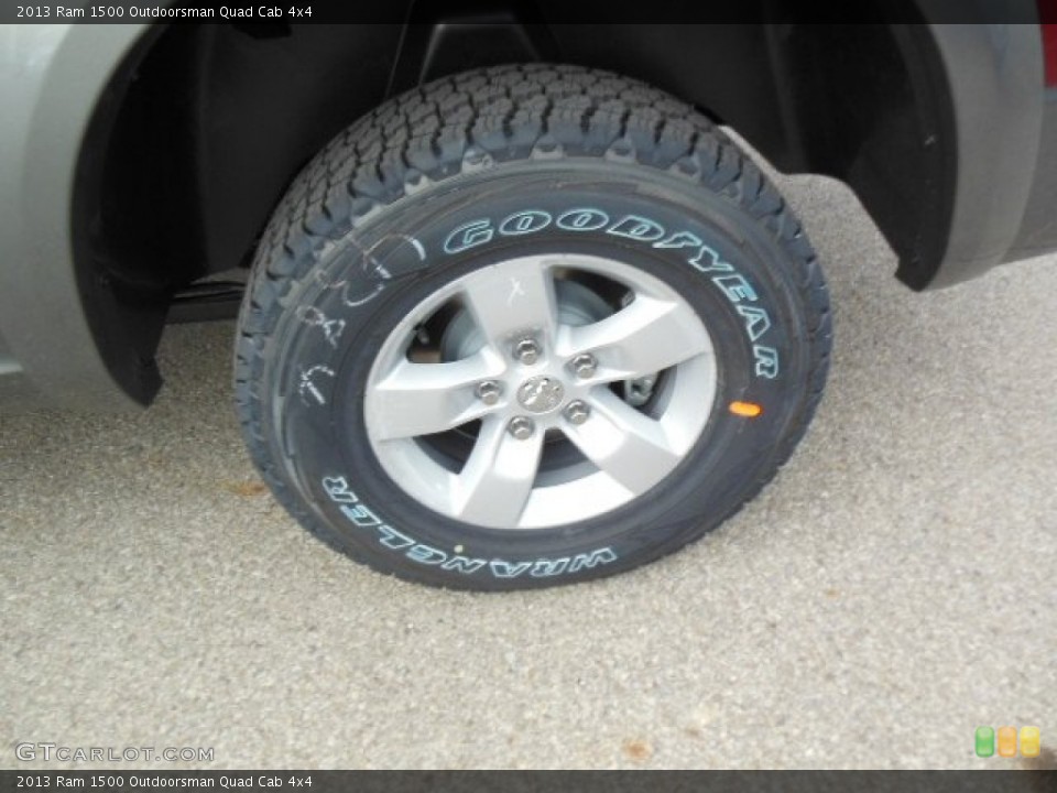 2013 Ram 1500 Outdoorsman Quad Cab 4x4 Wheel and Tire Photo #74205416