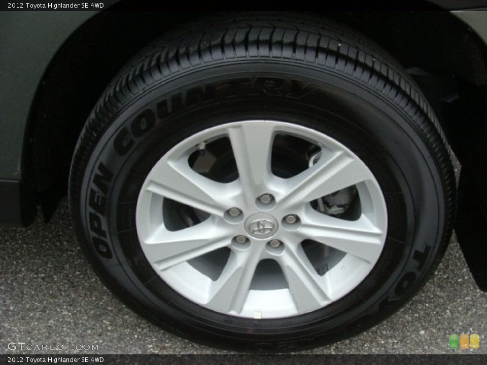 2012 Toyota Highlander SE 4WD Wheel and Tire Photo #74231531