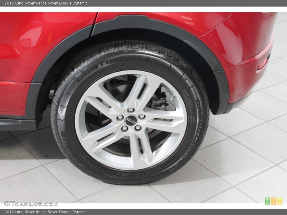 2012 Land Rover Range Rover Evoque Dynamic Wheel and Tire Photo #74247880