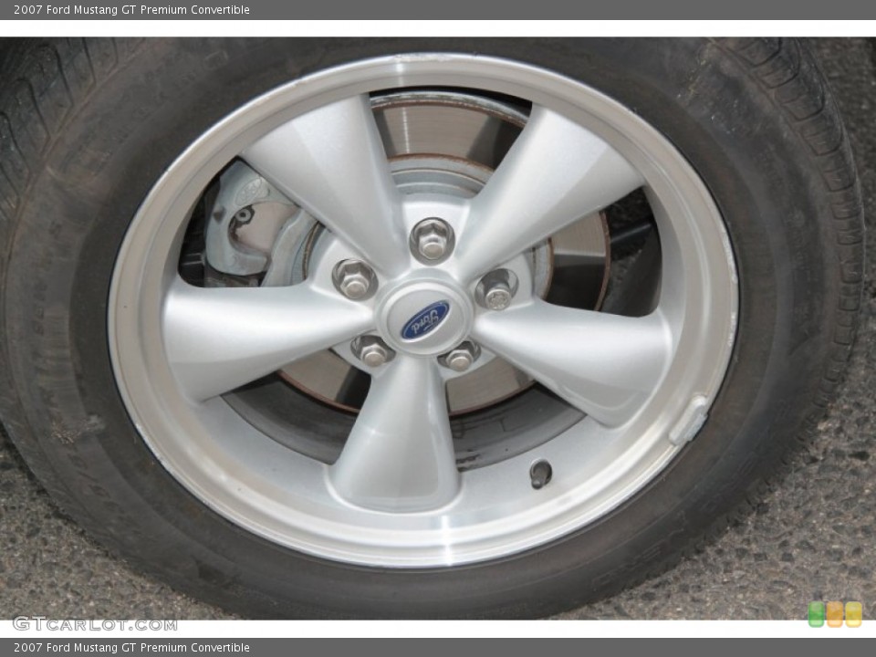 2007 Ford Mustang GT Premium Convertible Wheel and Tire Photo #74265448