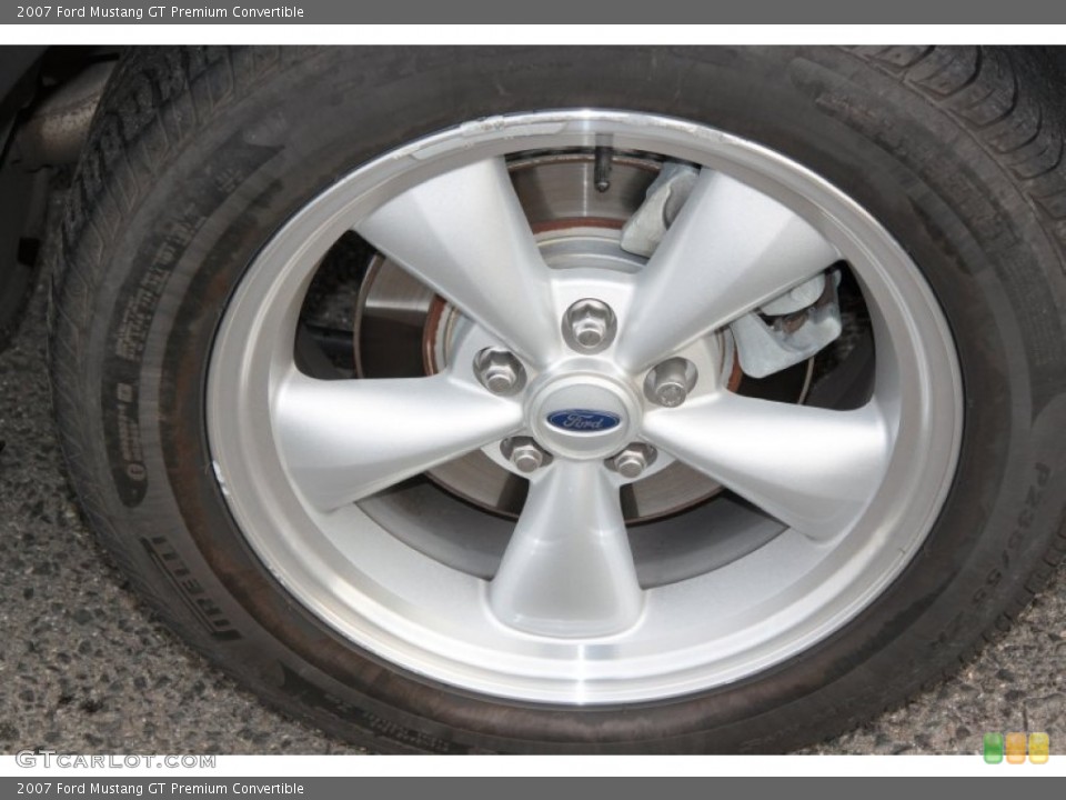 2007 Ford Mustang GT Premium Convertible Wheel and Tire Photo #74265472