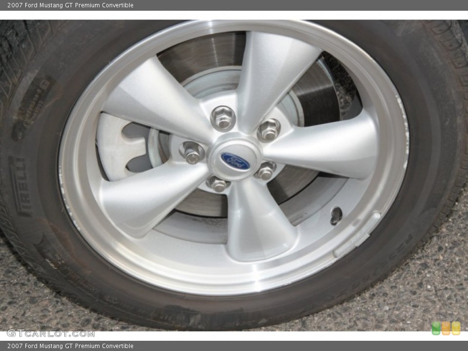 2007 Ford Mustang GT Premium Convertible Wheel and Tire Photo #74265496