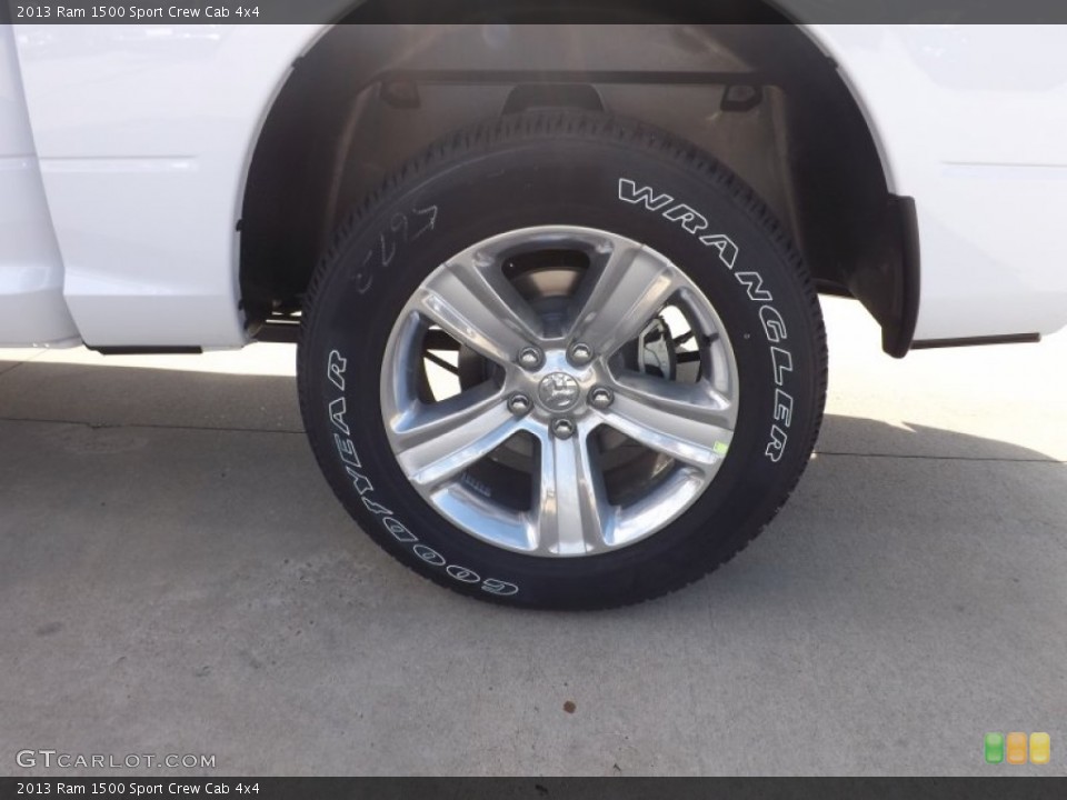 2013 Ram 1500 Sport Crew Cab 4x4 Wheel and Tire Photo #74268315