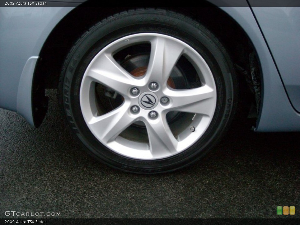 2009 Acura TSX Sedan Wheel and Tire Photo #74280561