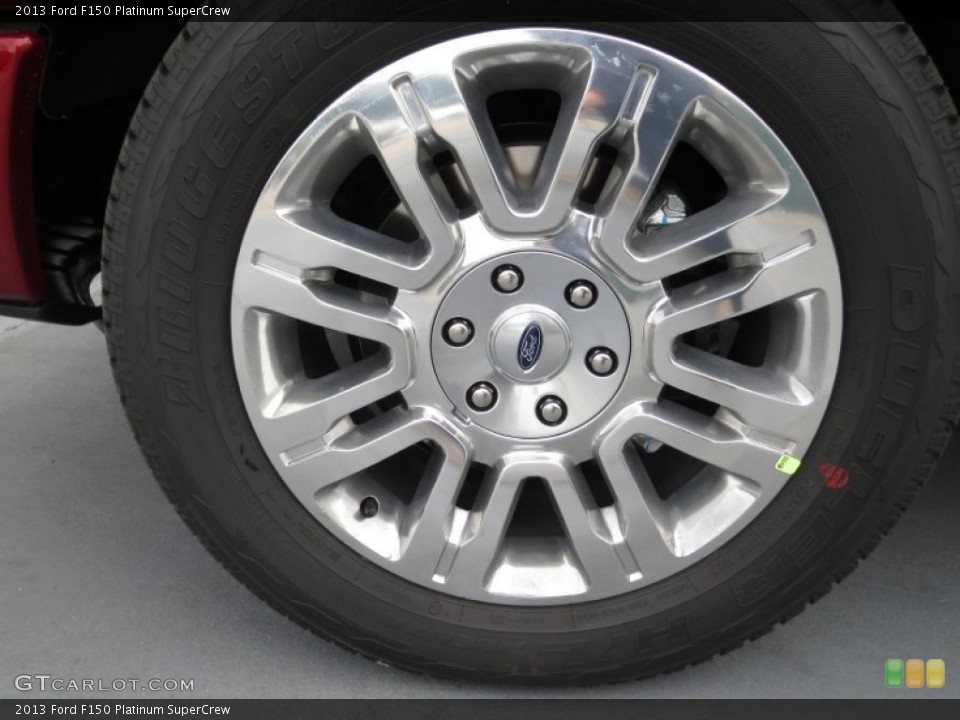 2013 Ford F150 Platinum SuperCrew Wheel and Tire Photo #74282502