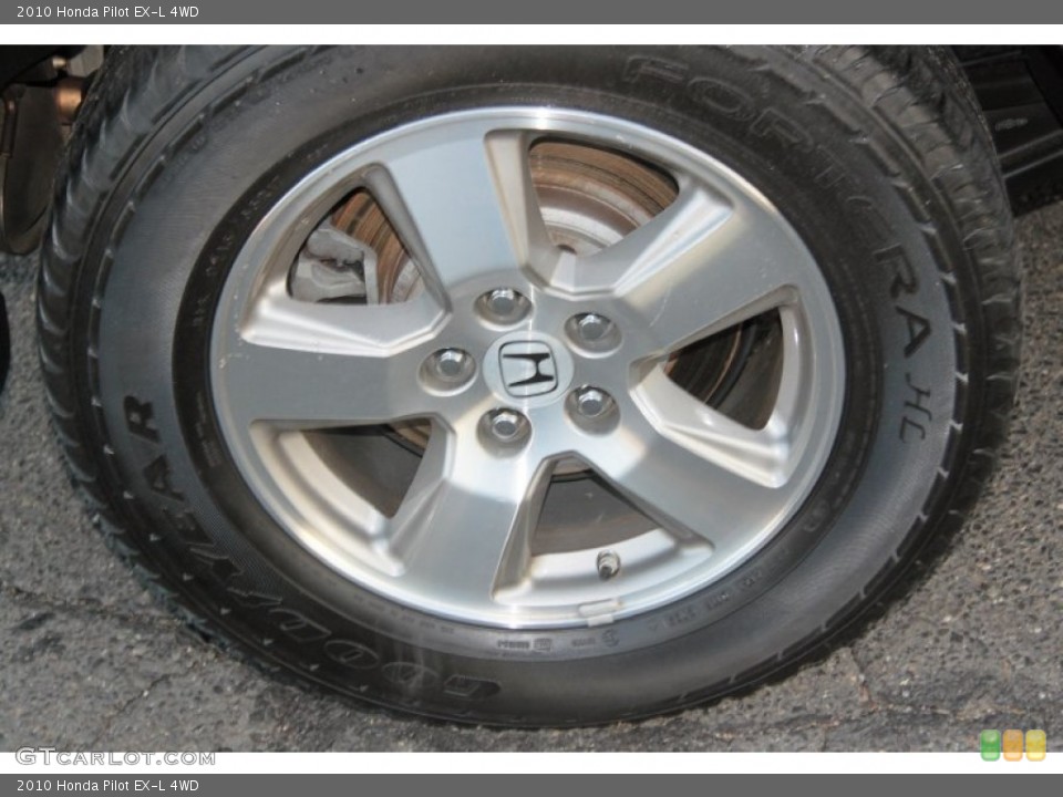 2010 Honda Pilot EX-L 4WD Wheel and Tire Photo #74295769