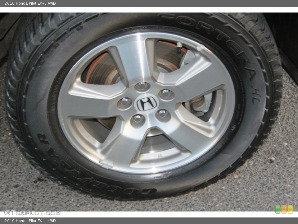 2010 Honda Pilot EX-L 4WD Wheel and Tire Photo #74295808