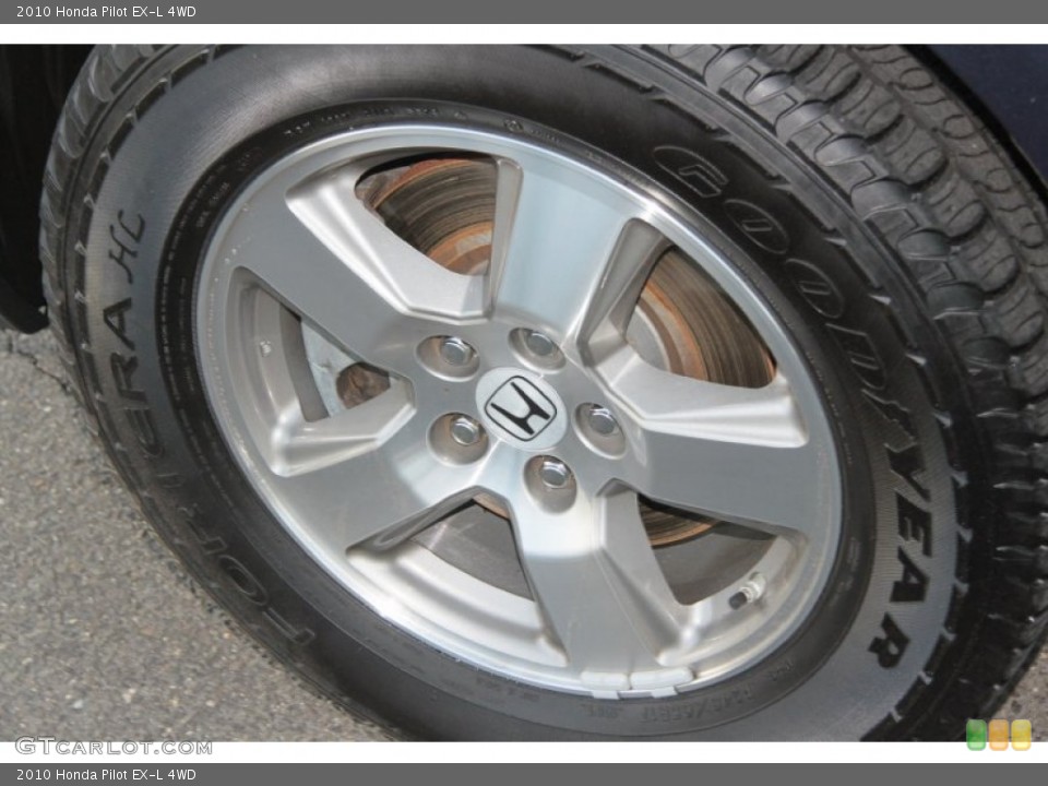 2010 Honda Pilot EX-L 4WD Wheel and Tire Photo #74295829