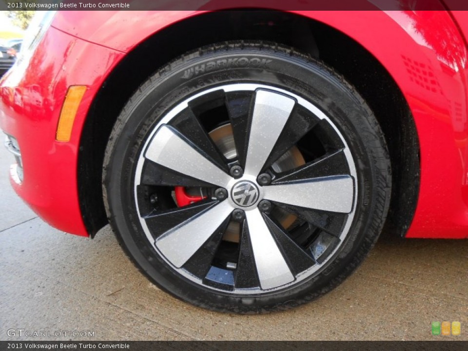2013 Volkswagen Beetle Turbo Convertible Wheel and Tire Photo #74298181