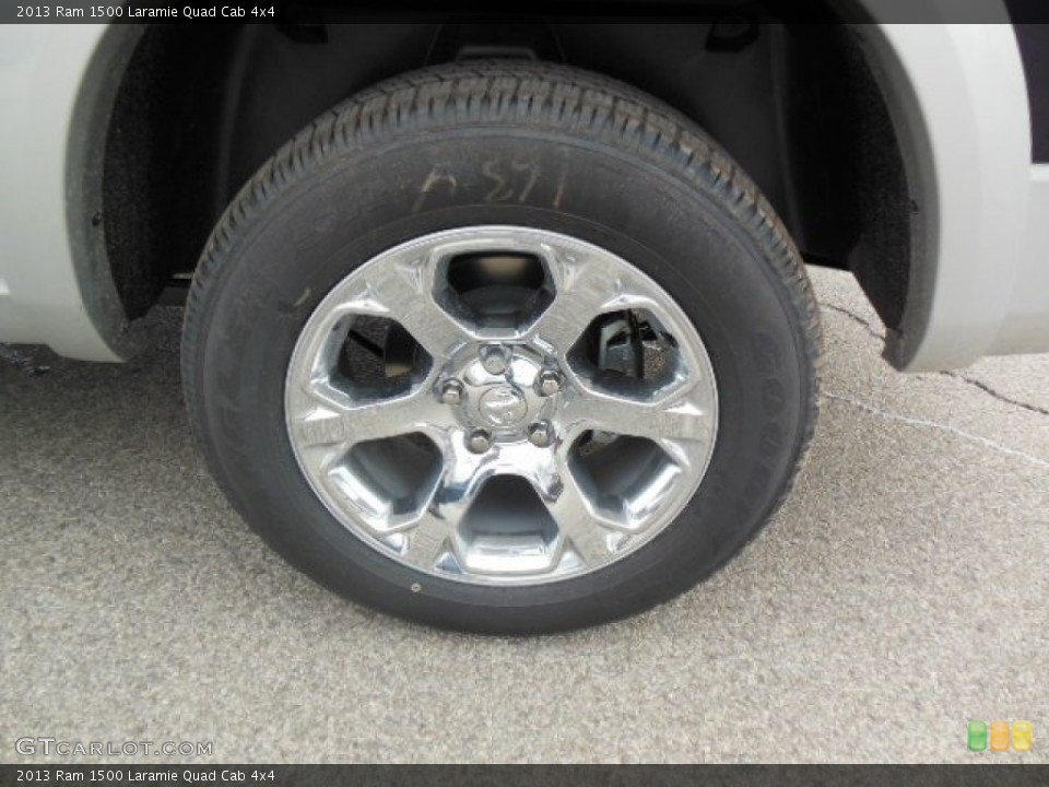 2013 Ram 1500 Laramie Quad Cab 4x4 Wheel and Tire Photo #74308568