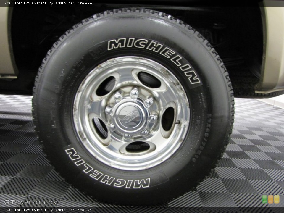 2001 Ford F250 Super Duty Lariat Super Crew 4x4 Wheel and Tire Photo #74324894