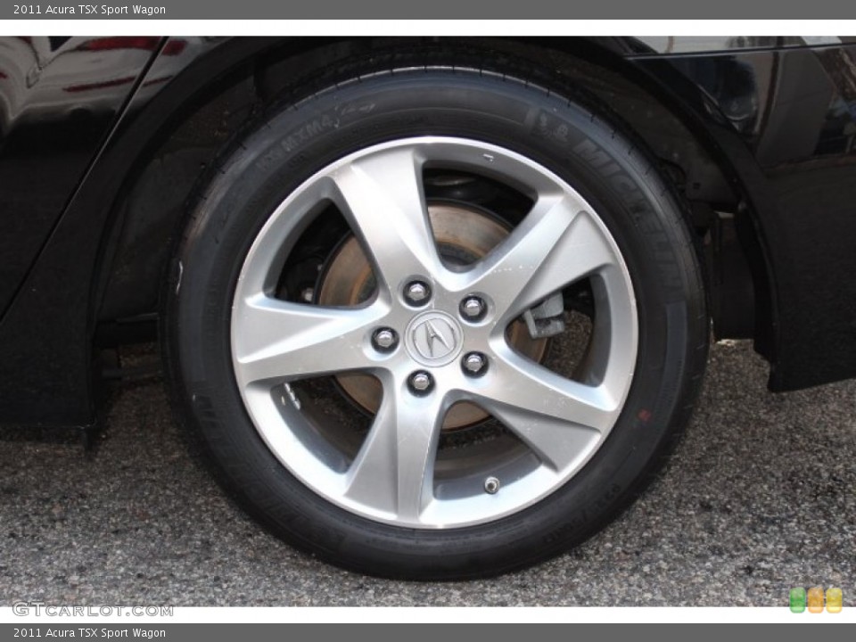 2011 Acura TSX Sport Wagon Wheel and Tire Photo #74326772