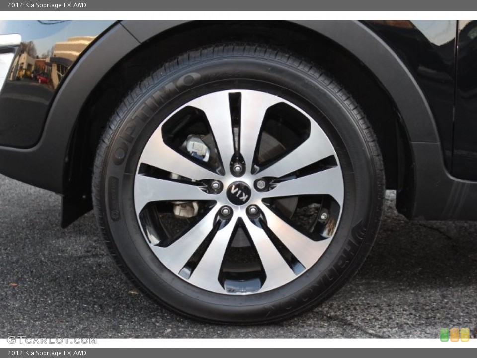 2012 Kia Sportage EX AWD Wheel and Tire Photo #74332275