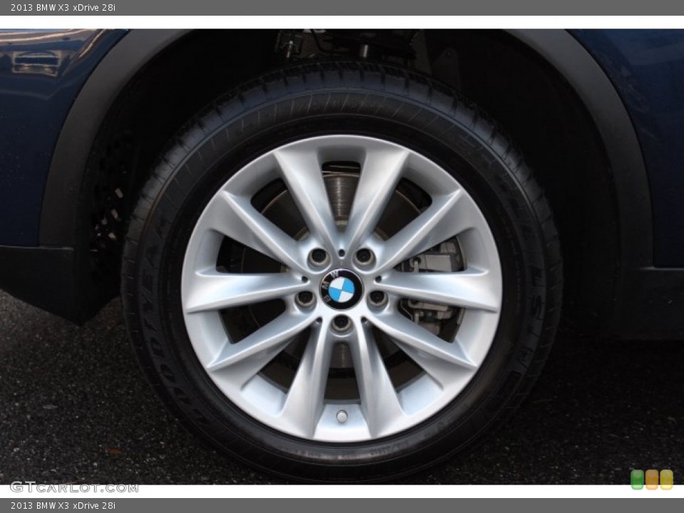 2013 BMW X3 xDrive 28i Wheel and Tire Photo #74333786