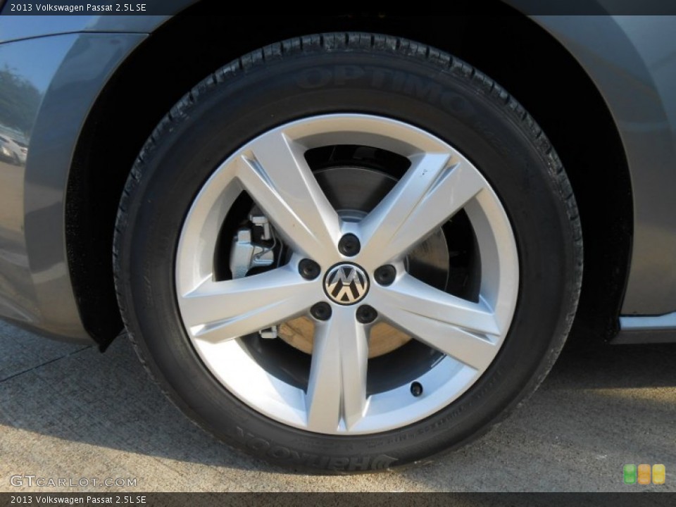 2013 Volkswagen Passat 2.5L SE Wheel and Tire Photo #74337246