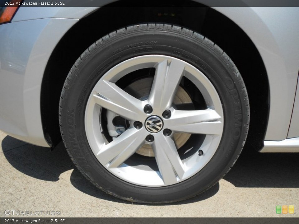 2013 Volkswagen Passat 2.5L SE Wheel and Tire Photo #74337733