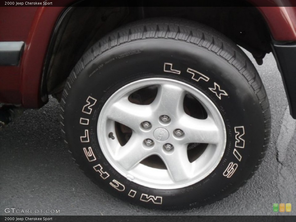 2000 Jeep Cherokee Sport Wheel and Tire Photo #74341238