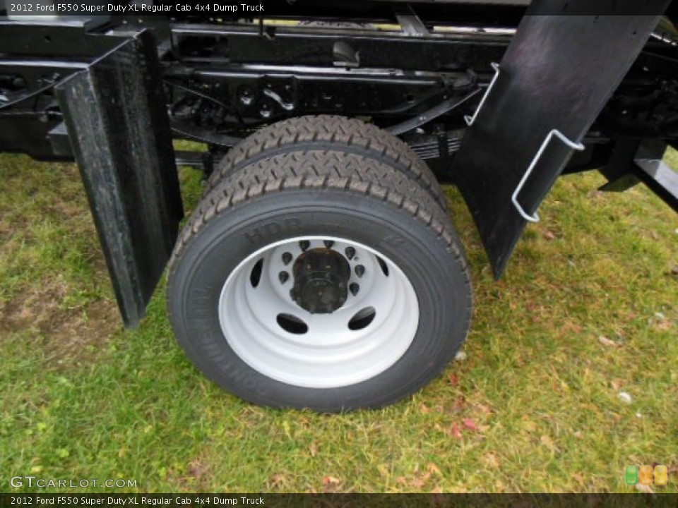 2012 Ford F550 Super Duty XL Regular Cab 4x4 Dump Truck Wheel and Tire Photo #74341592