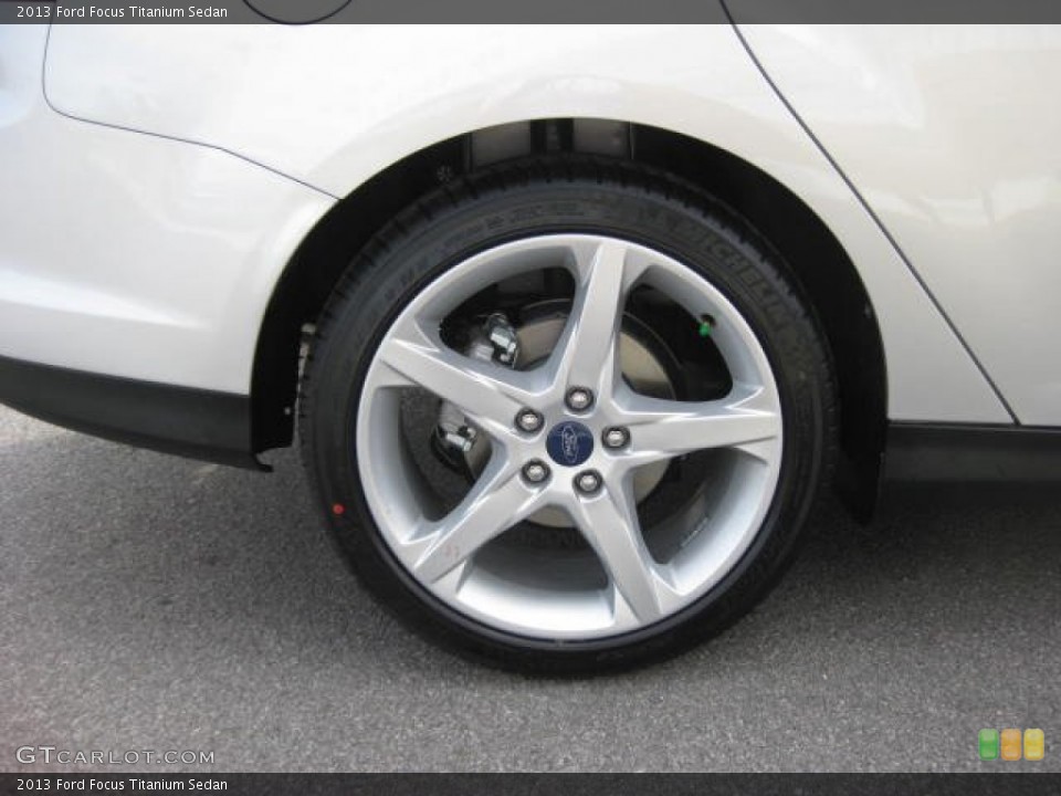 2013 Ford Focus Titanium Sedan Wheel and Tire Photo #74349704