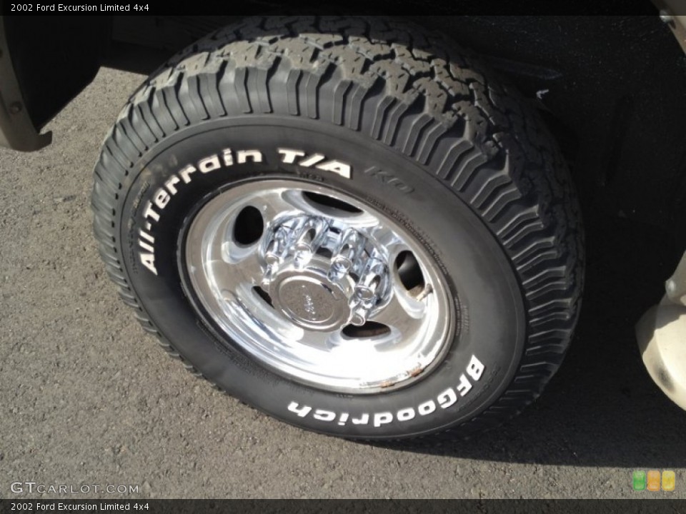 2002 Ford Excursion Limited 4x4 Wheel and Tire Photo #74373424