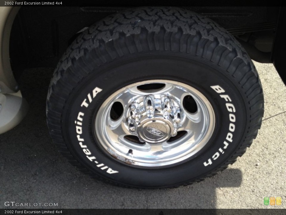 2002 Ford Excursion Limited 4x4 Wheel and Tire Photo #74373663