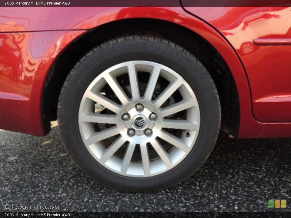 2009 Mercury Milan V6 Premier AWD Wheel and Tire Photo #74384280
