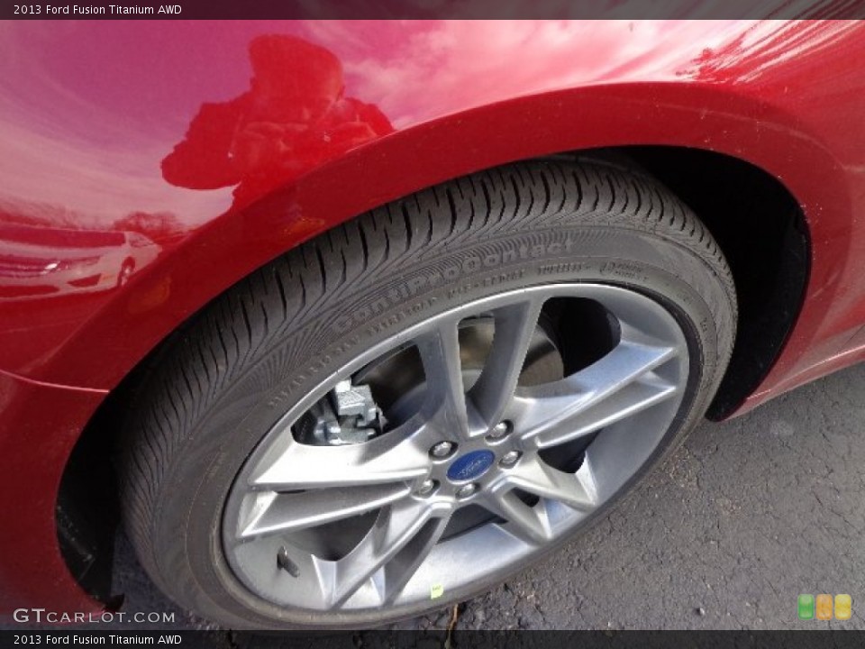 2013 Ford Fusion Titanium AWD Wheel and Tire Photo #74384657