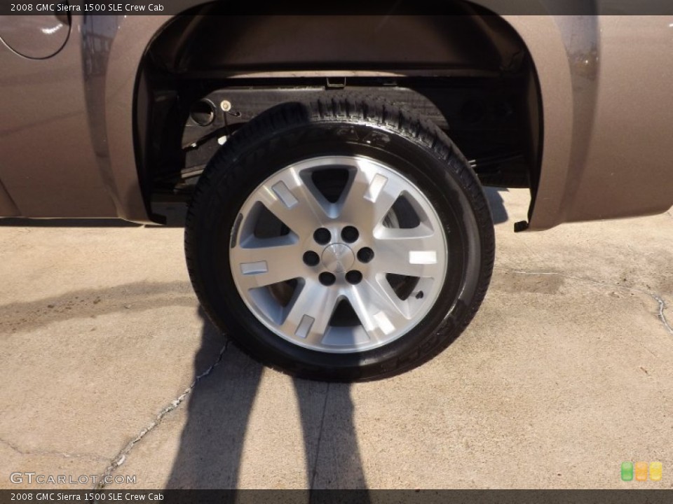 2008 GMC Sierra 1500 SLE Crew Cab Wheel and Tire Photo #74389487