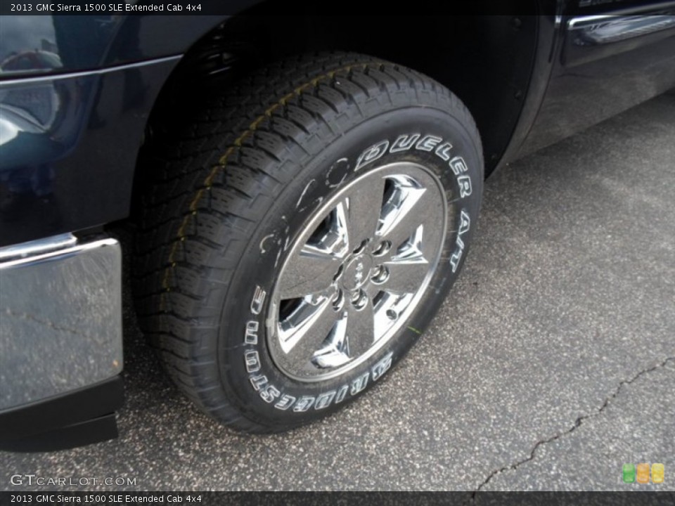 2013 GMC Sierra 1500 SLE Extended Cab 4x4 Wheel and Tire Photo #74390515