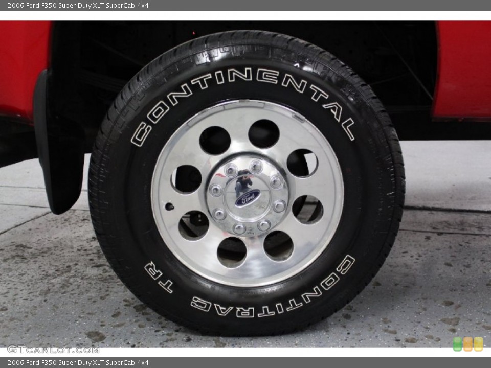2006 Ford F350 Super Duty XLT SuperCab 4x4 Wheel and Tire Photo #74394087