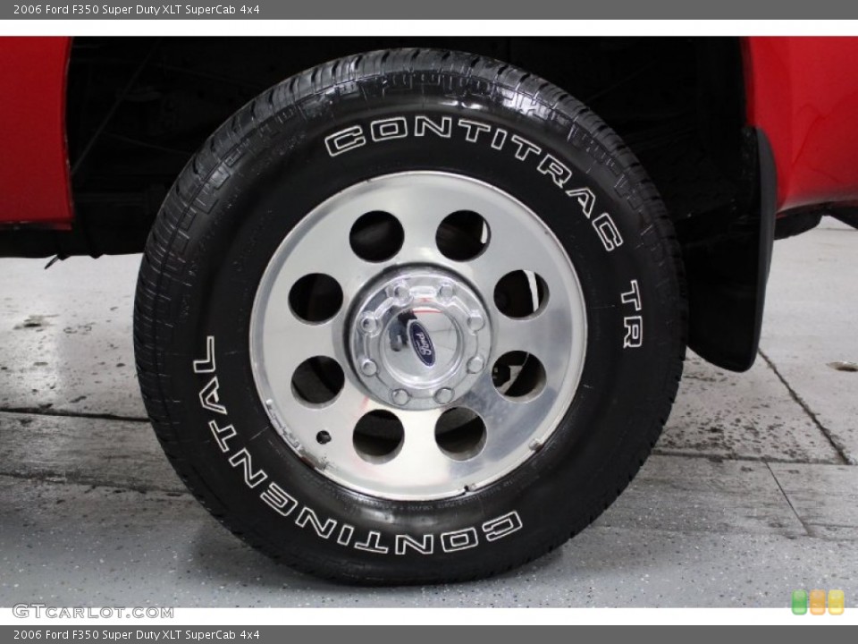 2006 Ford F350 Super Duty XLT SuperCab 4x4 Wheel and Tire Photo #74394142