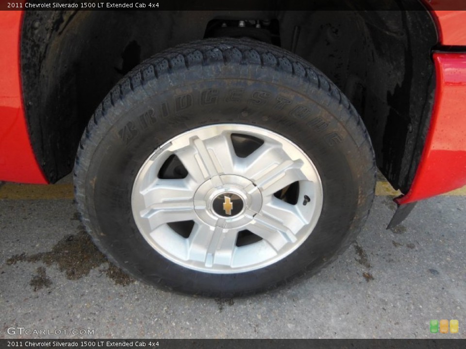 2011 Chevrolet Silverado 1500 LT Extended Cab 4x4 Wheel and Tire Photo #74407639