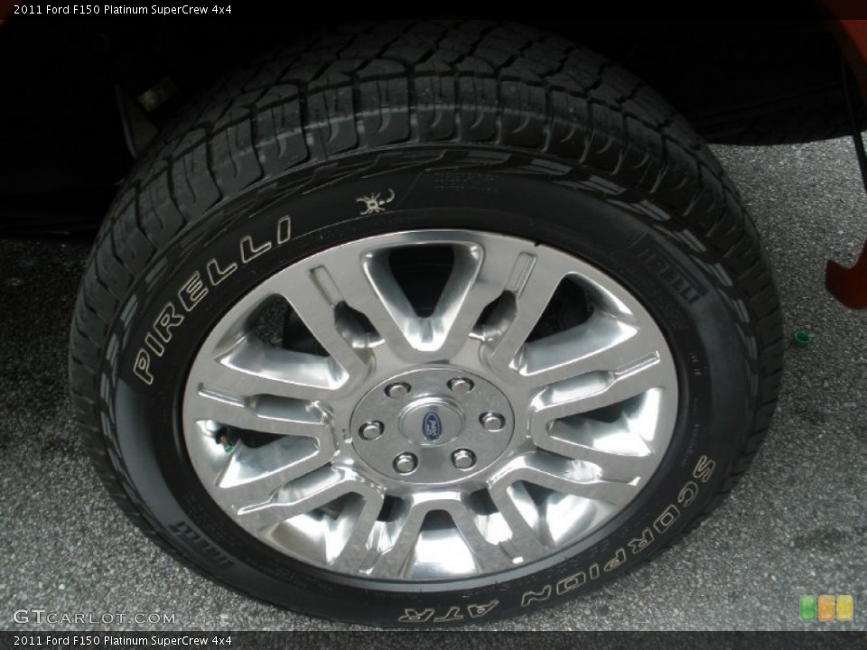 2011 Ford F150 Platinum SuperCrew 4x4 Wheel and Tire Photo #74416123