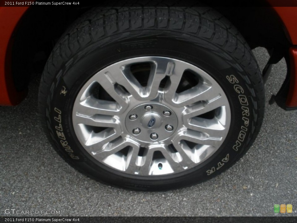 2011 Ford F150 Platinum SuperCrew 4x4 Wheel and Tire Photo #74416246