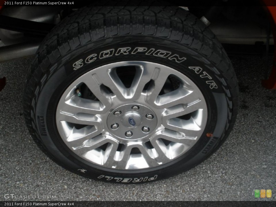 2011 Ford F150 Platinum SuperCrew 4x4 Wheel and Tire Photo #74416270