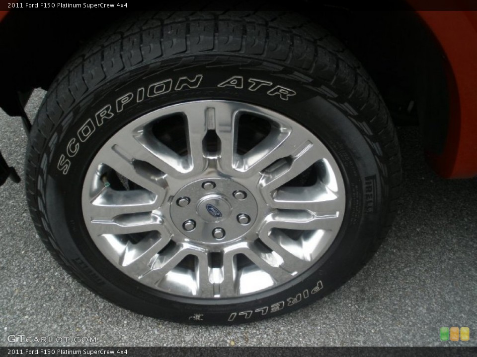 2011 Ford F150 Platinum SuperCrew 4x4 Wheel and Tire Photo #74416291