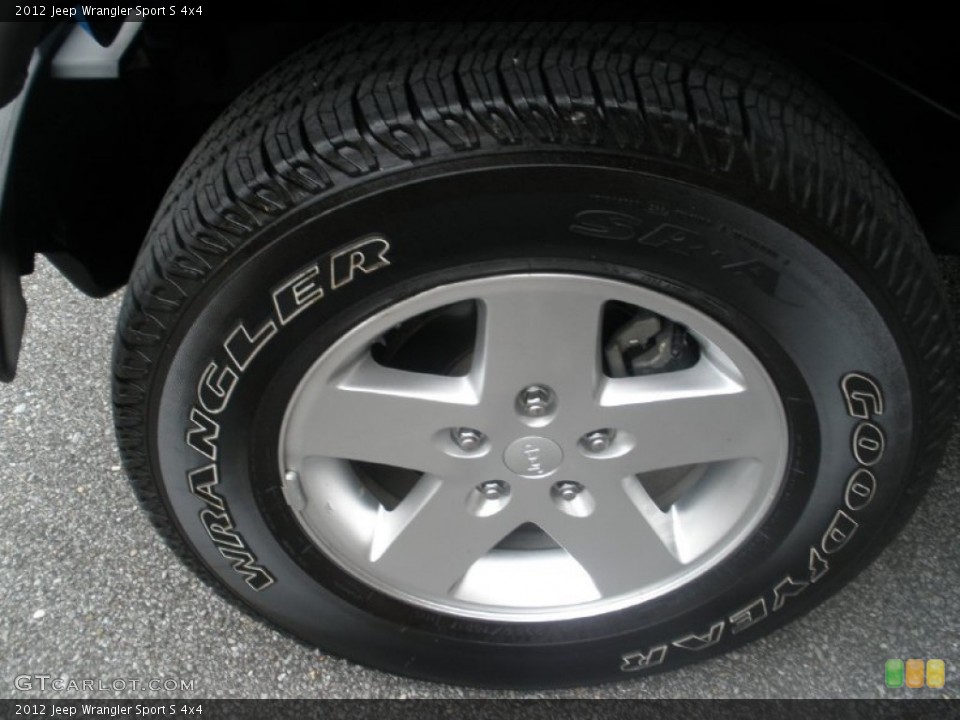 2012 Jeep Wrangler Sport S 4x4 Wheel and Tire Photo #74417548