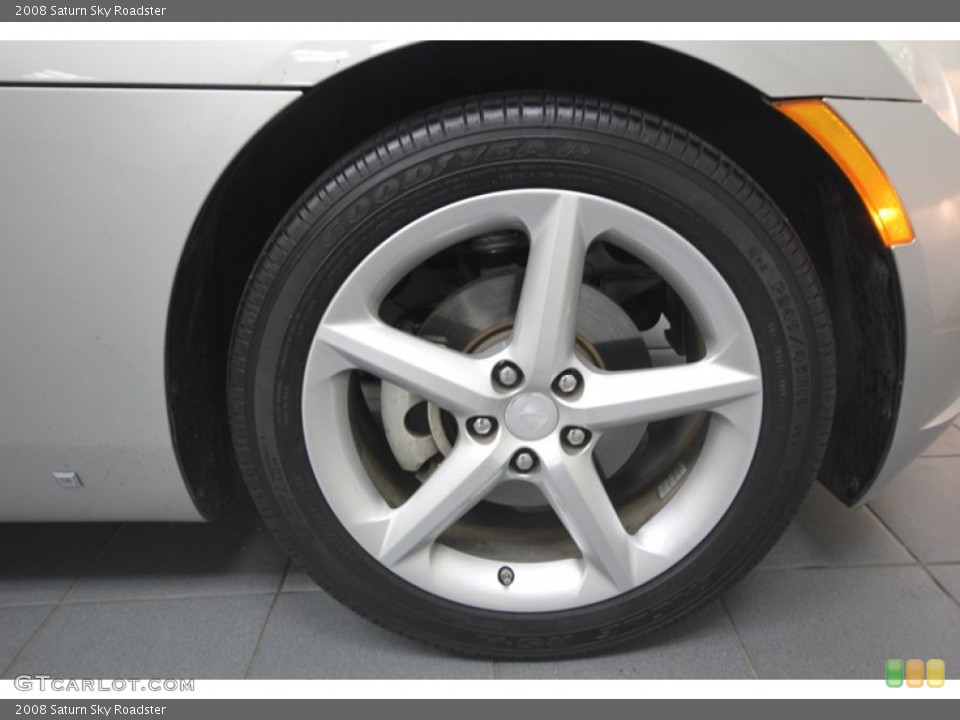 2008 Saturn Sky Roadster Wheel and Tire Photo #74430808