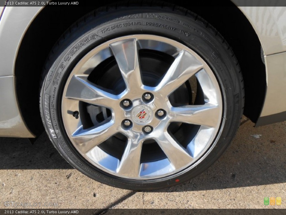 2013 Cadillac ATS 2.0L Turbo Luxury AWD Wheel and Tire Photo #74439023