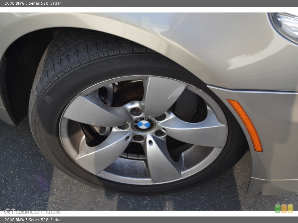 2008 BMW 5 Series 528i Sedan Wheel and Tire Photo #74462478