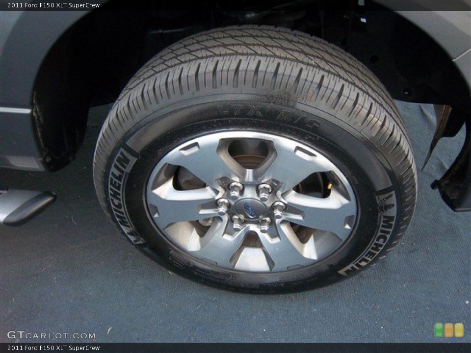 2011 Ford F150 XLT SuperCrew Wheel and Tire Photo #74465828