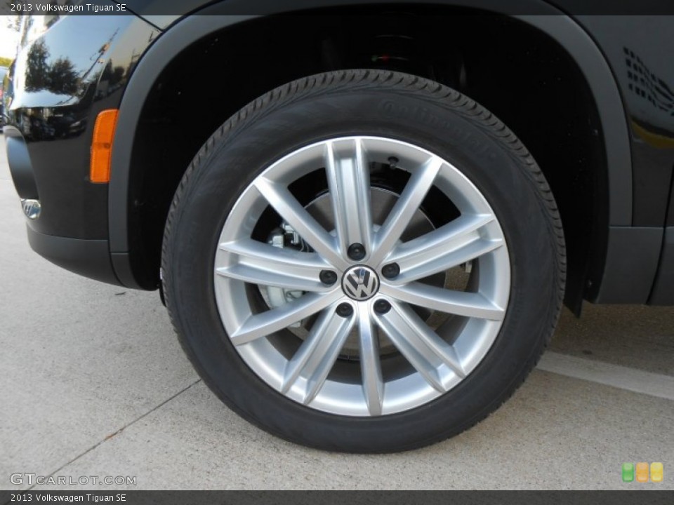 2013 Volkswagen Tiguan SE Wheel and Tire Photo #74476899