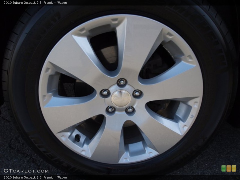2010 Subaru Outback 2.5i Premium Wagon Wheel and Tire Photo #74484407