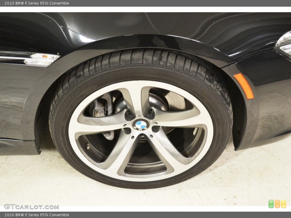 2010 BMW 6 Series 650i Convertible Wheel and Tire Photo #74494469